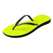 Neon Chartreuse Custom Classic Teenslippers (Schuin)