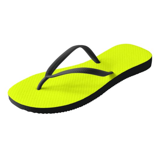 Neon Chartreuse Custom Classic Teenslippers (Schuin)