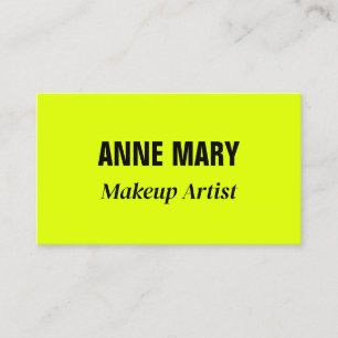 Neon Chartreuse Geel Zwart Kleurrijk Helder Koel Visitekaartje