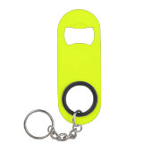 Neon Chartreuse Solid Color | Klassiek Mini Flessenopener (Voorkant)