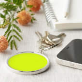 Neon Chartreuse Solid Color | Klassiek Sleutelhanger (Zijkant)