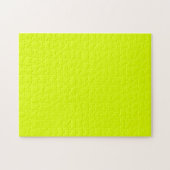 Neon Chartreuse Solid Color | Trendy kleur Legpuzzel (Horizontaal)