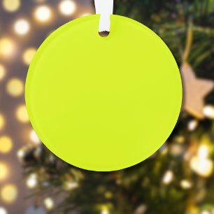 Neon Chartreuse Solid Color Trendy kleur Ornament