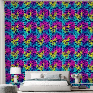 Neon Cheetah Behang