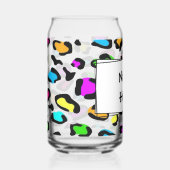 Neon Cheetah Blikvorm Glas (Voorkant)