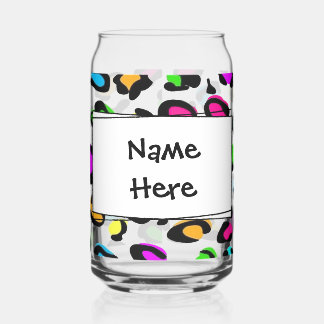 Neon Cheetah Blikvorm Glas