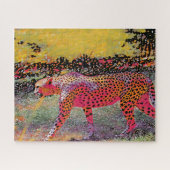 Neon Cheetah Legpuzzel (Horizontaal)