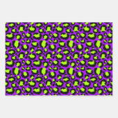 Neon Cheetah Pattern, Boys Girls & Kinder, Leopard Inpakpapier Vel (Voorkant 3)
