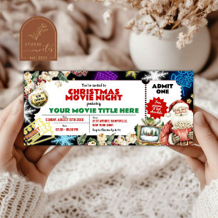 Neon Christmas Movie Night Ticket