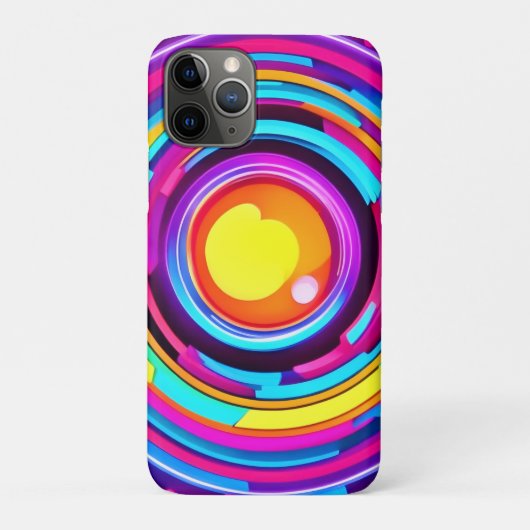 Neon Circle Vortex Pattern Case-Mate iPhone Case (Achterkant)