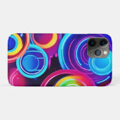 Neon Circles Abstracte kunst Case-Mate iPhone Case (Achterkant (horizontaal))