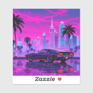 Neon City Tour met auto nr. 1 Sticker