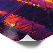 Neon Cityscape Reflections bij Sunset Futuristic Perfect Poster (Hoek)