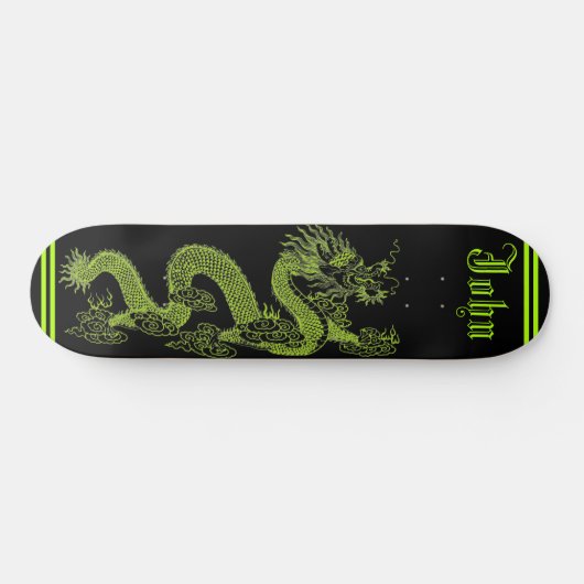 Neon Classic Dragon, vooraf samengesteld volledig Skateboard (Horizontaal)