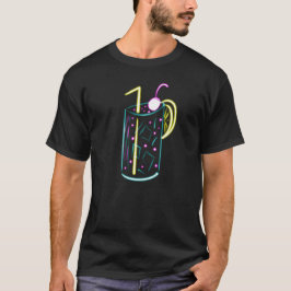 Neon Cocktail Drink Cup Mixoloog Bar T-shirt