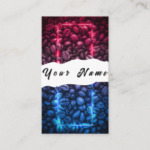 Neon Coffee Carte de visite