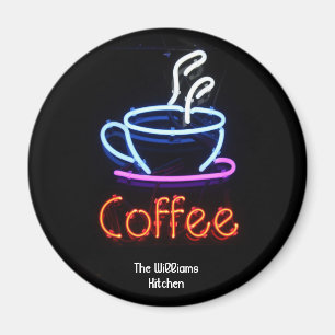 Neon Coffee Sign Magnet Magneet