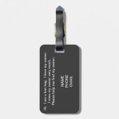 Neon Coffee-teken Bagagelabel (Achterkant verticaal)