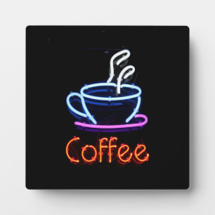 Neon Coffee-teken Fotoplaat