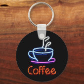 Neon Coffee-teken Sleutelhanger (Voorkant)