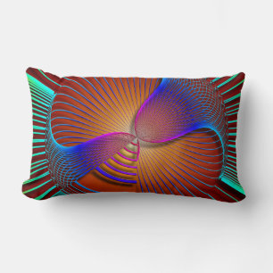 Neon Color Swirls-Sierkussen Kussen