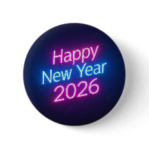 Neon Colored 2026 Year Badge