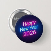 Neon Colored 2026 Year Badge (Devant & derrière)