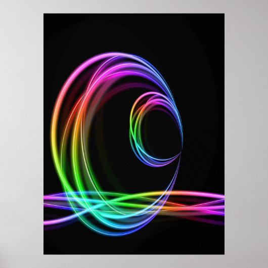 Neon Colors Glow Stick Poster (Voorkant)