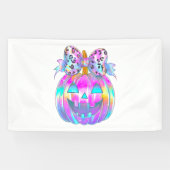 Neon Coquette Halloween Pumpkin Spandoek (Horizontaal)