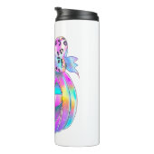 Neon Coquette Halloween Pumpkin Thermosbeker (Geroteerd rechts)