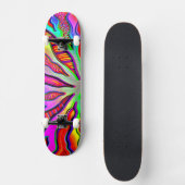 Neon Coral Branch Skateboard (Voorkant)