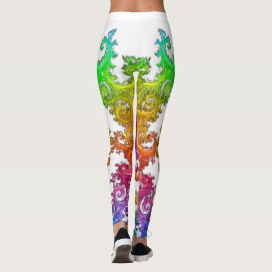 Neon Cosmos Spiral Leggings (Achterkant)
