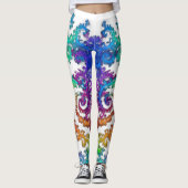 Neon Cosmos Spiral Leggings (Voorkant)