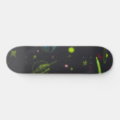 Neon Cosmos Universe Cool Skateboard Deck (Horizontaal)