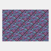 Neon Cowboy & Cowgirl Inpakpapier Vel (Voorkant)