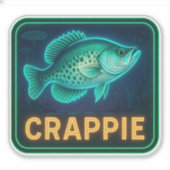 Neon CRAPPIE Sticker (Voorkant)
