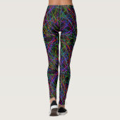 Neon Crosshatch: Infinite Grid 2 Leggings (Achterkant)
