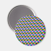 Neon Crosshatch Magnet Magneet (Voorkant / Achterkant)