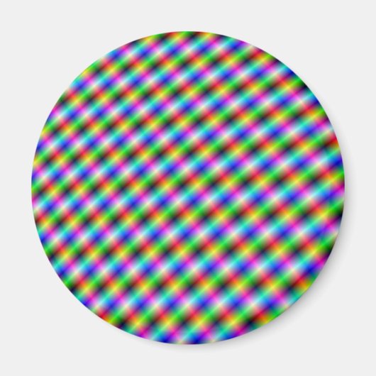 Neon Crosshatch Magnet Magneet (Voorkant)
