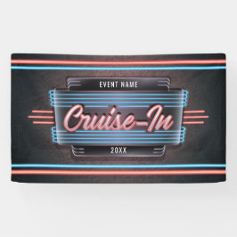 Neon Cruise-in-banner Spandoek