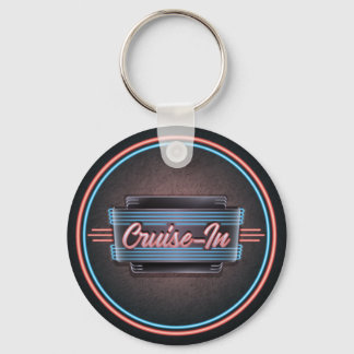 Neon Cruise-in-Sleutelhanger Sleutelhanger