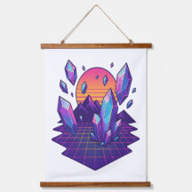 Neon Crystalscape – Vapor Gem Vibes uit de jaren 8