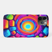 Neon Cube Vortex Art Case-Mate iPhone Case (Achterkant (horizontaal))