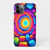 Neon Cube Vortex Art Case-Mate iPhone Case (Achterkant)
