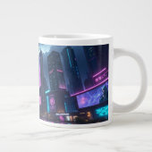 Neon Cyber City Mug - Plongez dans l'avenir! (Droite)