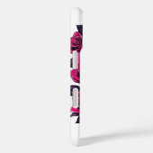 Neon Cyber Death Skull en Rozen Wit Case-Mate iPhone Case (Achterkant / Rechts)