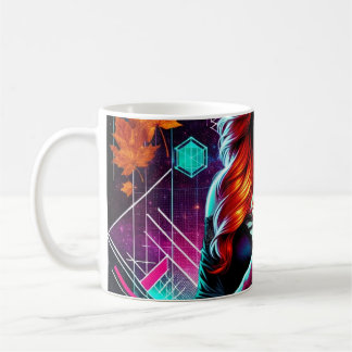Neon Cyber Suiker Schedel Snoep Meisje Mok
