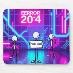 Neon Cybernetic Dreamscape Muismat