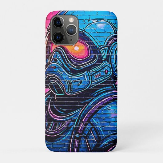 Neon Cyberpunk Astronaut Case-Mate iPhone Case (Achterkant)