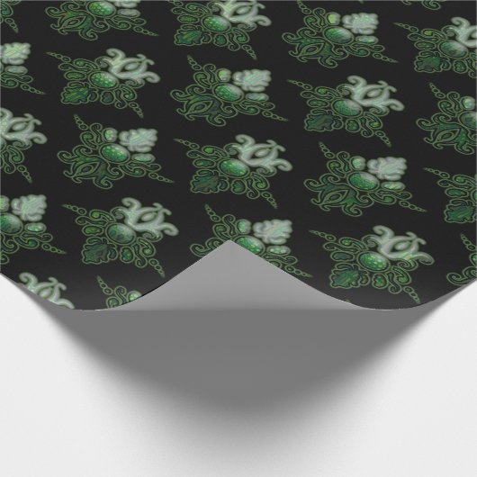 Neon Damask Pattern Cadeaupapier (Hoek)